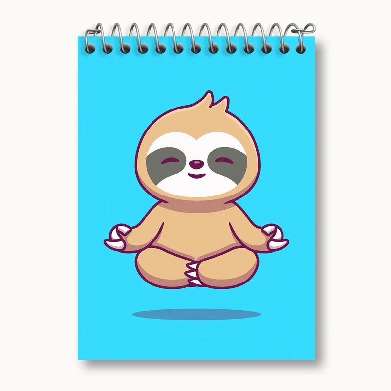 دفتر یادداشت 50 برگ خندالو مدل تنبل کد 26194