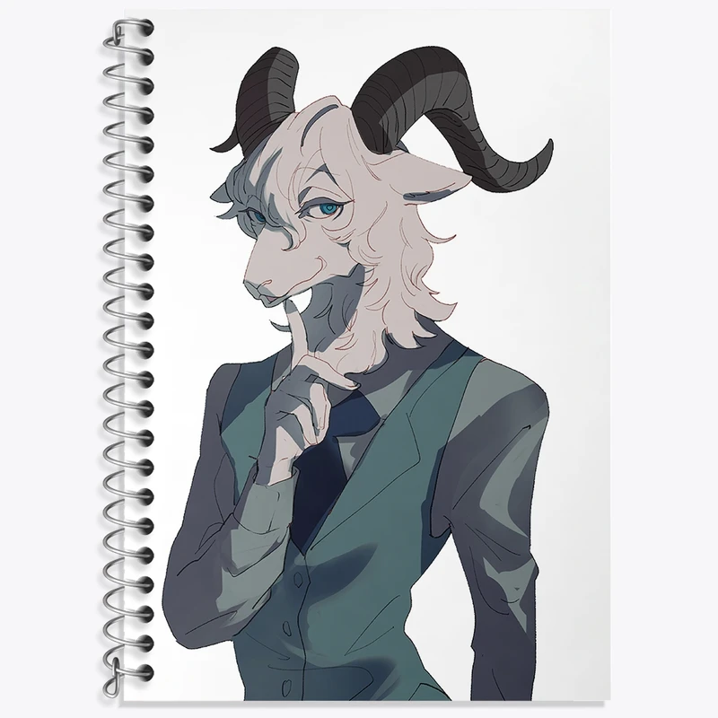 دفتر زبان 50 برگ خندالو مدل سه خط طرح پینا انیمه بیستارز کد 33438