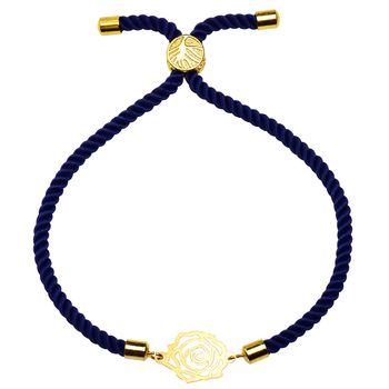 دستبند طلا 18 عیار زنانه کرابو طرح گل رز مدل Kr1420