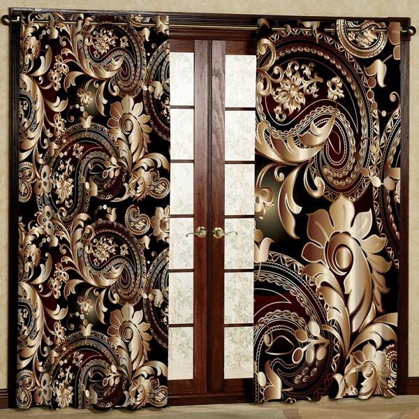 پرده مدل مخمل پانچی کد 6563 سایز 280x140 سانتی متر