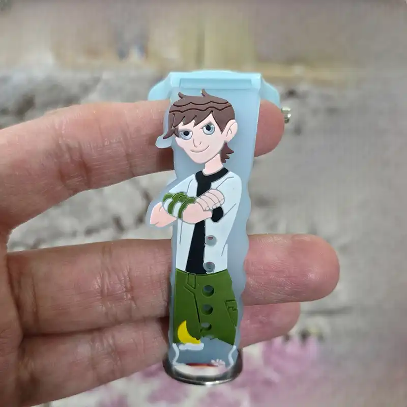 ساعت مچی عقربه ای بچگانه مدل بند سیلیکونی طرح بن تن کد ۱