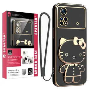 Spartan Kitty Cover For Xiaomi Poco X4 Pro 4G with strap