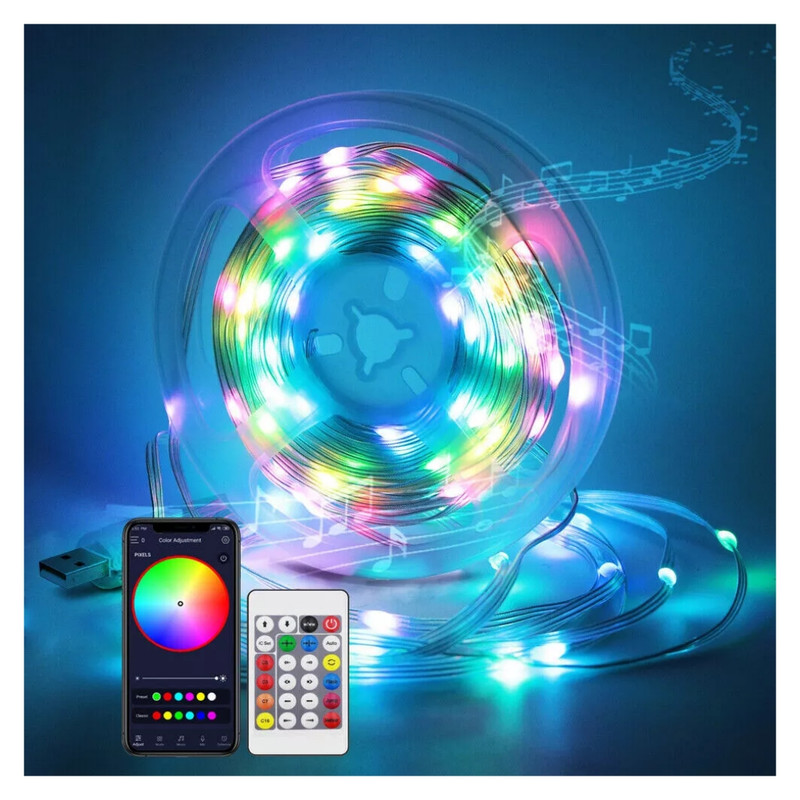 ریسه ال ای دی دریم لایت مدل فول کالر طول 10متر