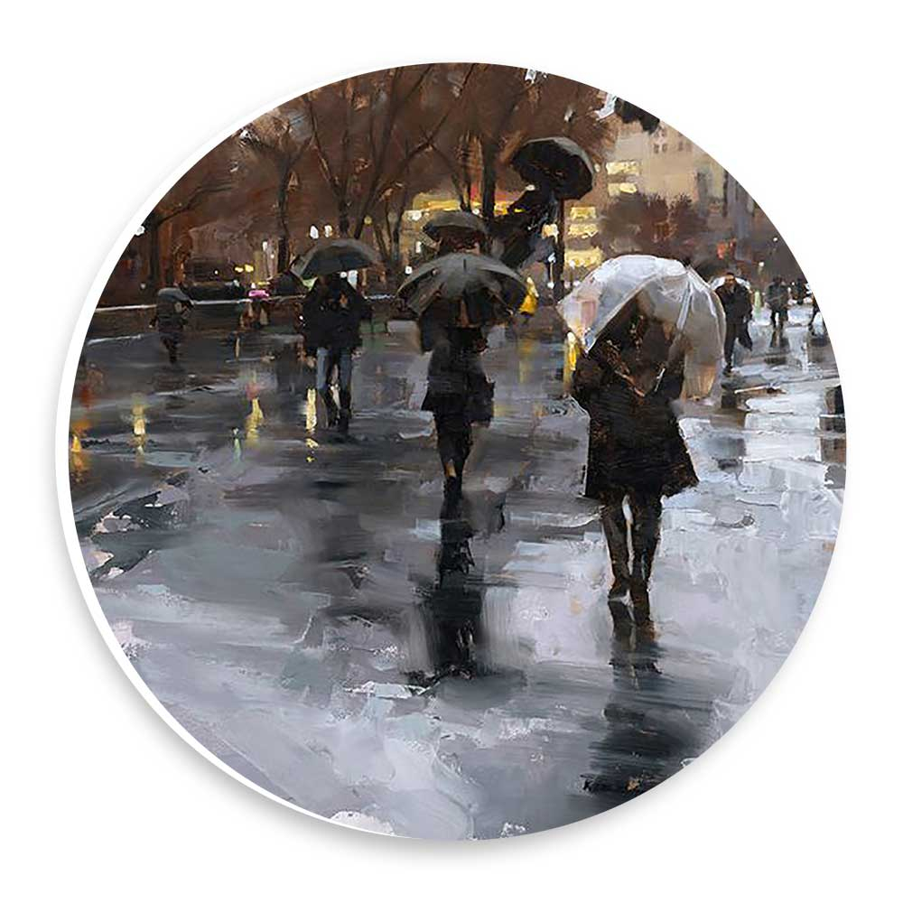  دیوارکوب طرح نقاشی پیاده رو بارانی مدل wtb1052