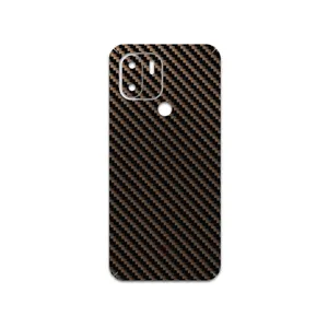 MAHOOT Glossy-Brown-Fiber Cover Sticker for Xiaomi Redmi A2 Plus
