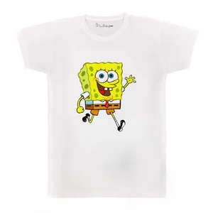 تی شرت بچگانه پرمانه طرح باب اسفنجی کد pmt.3454