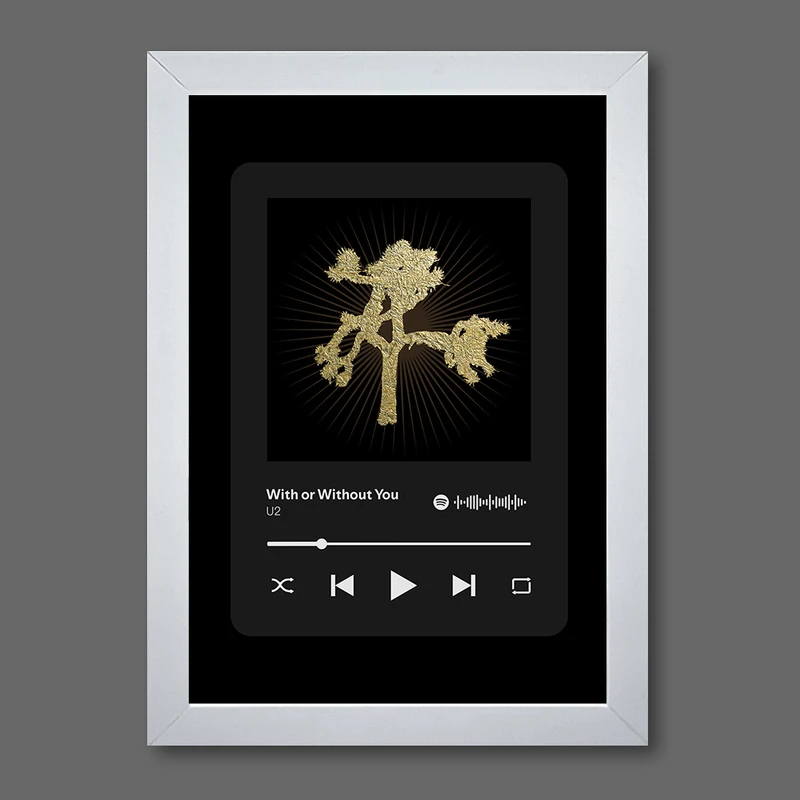تابلو مدل موزیکال طرح With or Without You by U2