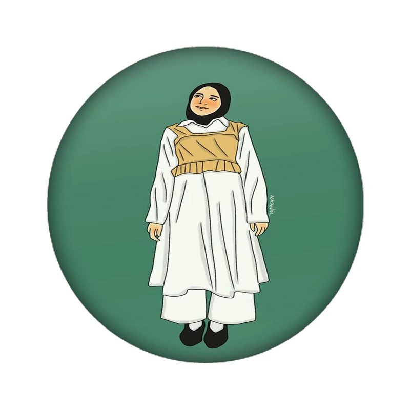 استیکر تزئینی موبایل مدل دختر کد 2508