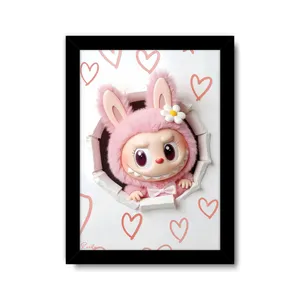 تابلو راویتا طرح لبوبو کد 3721 فریم مشکی