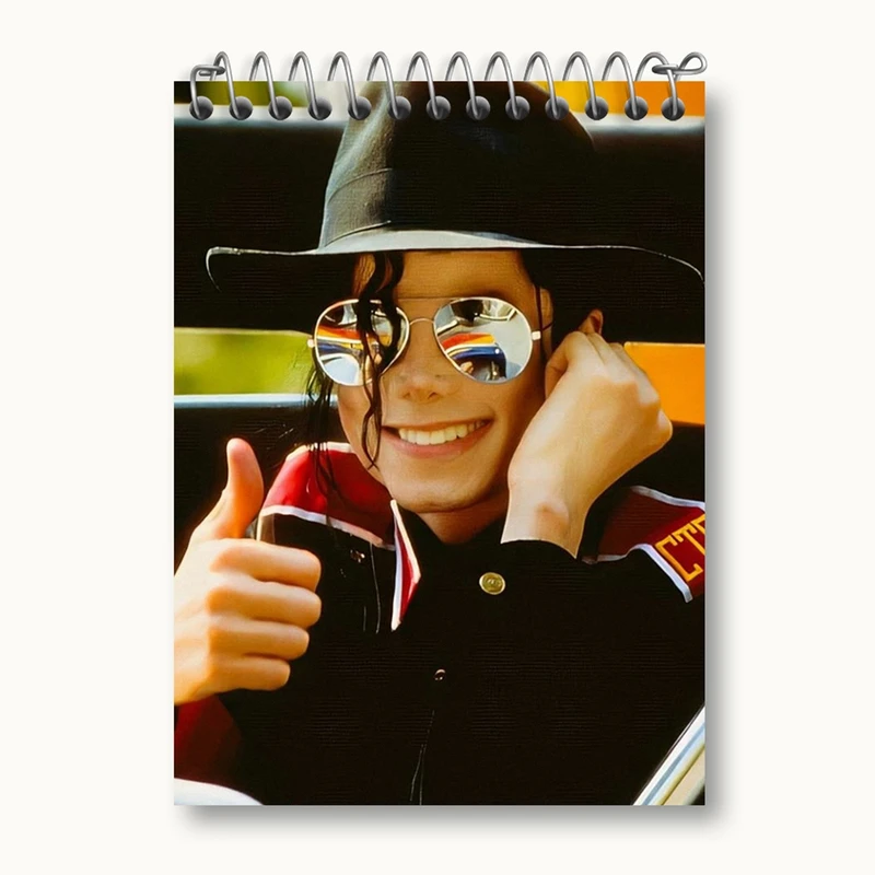 دفتر یادداشت 50 برگ خندالو مدل مایکل جکسون Michael Jackson کد 19225