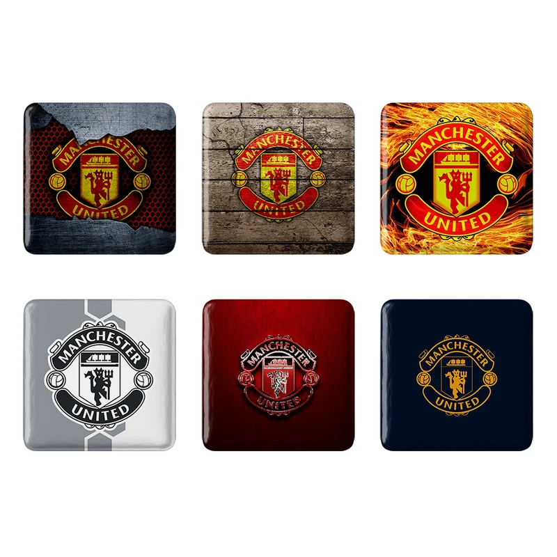 مگنت خندالو طرح باشگاه منچستر یونایتد Manchester United کد 1708A مجموعه 6 عددی
