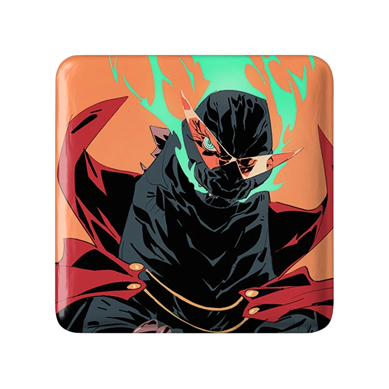 مگنت خندالو طرح انیمه گورن لاگان مدل مربعی کد 32292