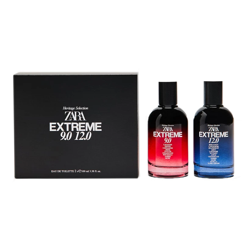  ست ادو تویلت مردانه زارا مدل Extreme 9.0 12.0 حجم 100 میلی لیتر