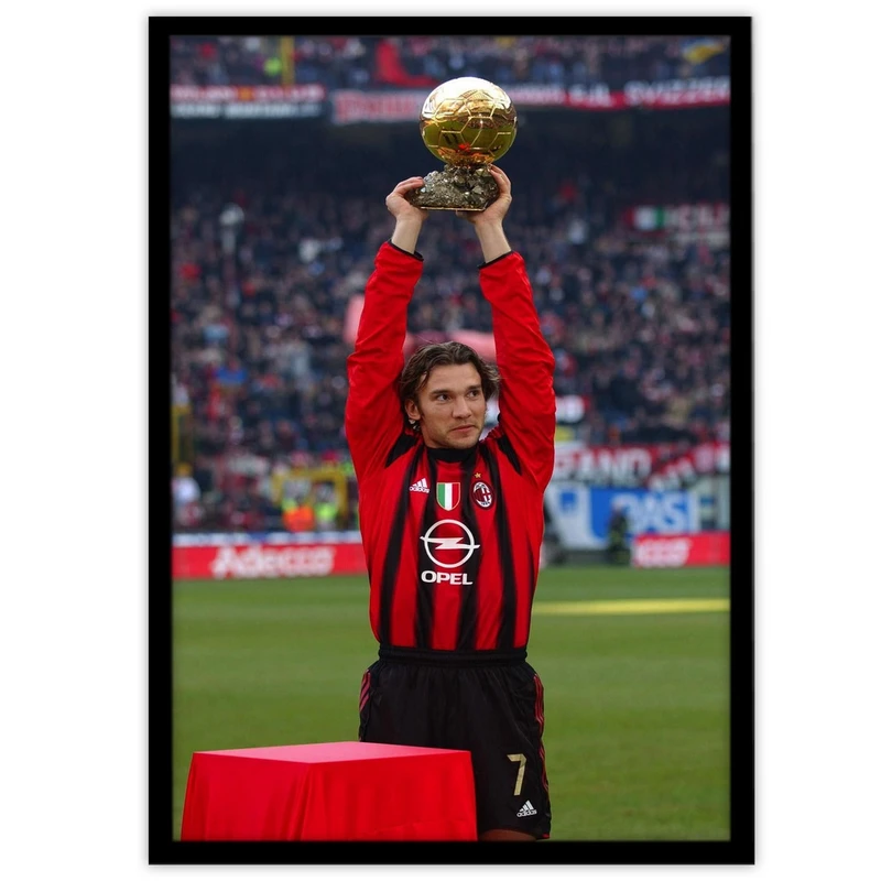 تابلو بکلیت طرح بازیکن تیم فوتبال آث میلان آندری شوچنکو مدل B-10706