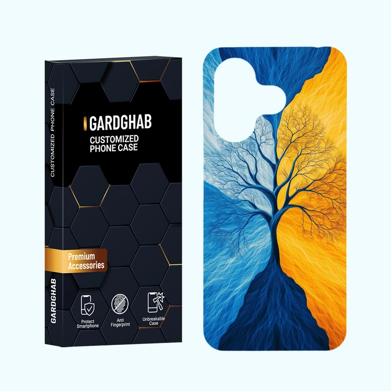 کاور گارد قاب مدل هنری مناسب برای گوشی موبایل شیائومی Redmi 13 4G / 5G