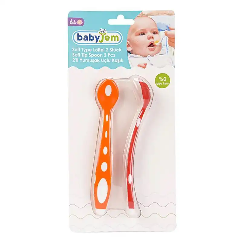 قاشق کودک بی بی جم مدل Bj563.2 مجموعه 2 عددی