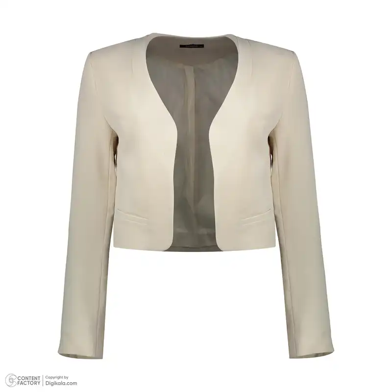 کت زنانه گردیه مدل 312143 رنگ کرم