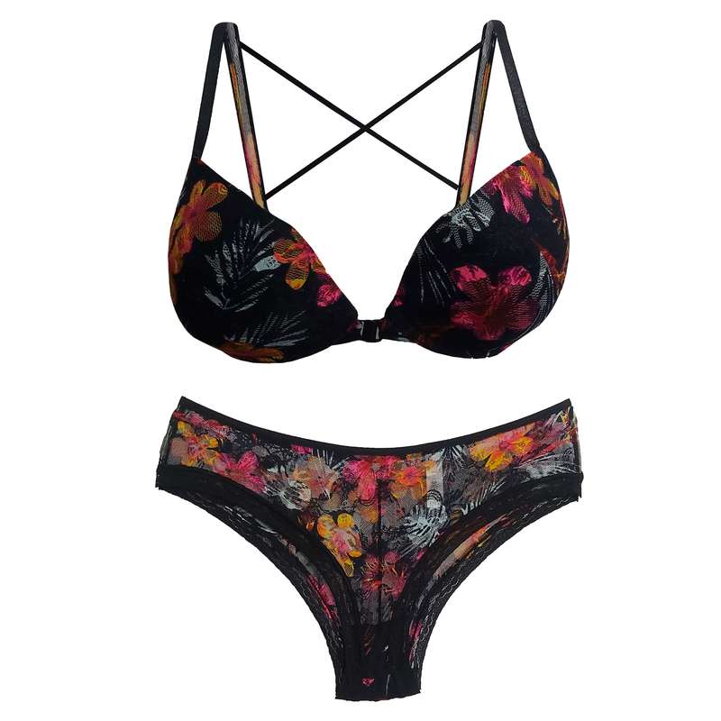 ست شورت و سوتین زنانه مدل J-HAL_3007