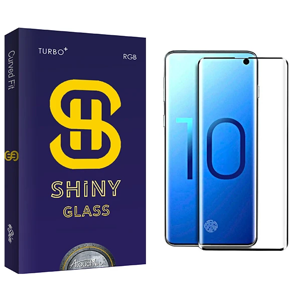 محافظ صفحه نمایش شیشه ای آتوچبو مدل Shiny FLGL مناسب برای گوشی موبایل سامسونگ Galaxy S10