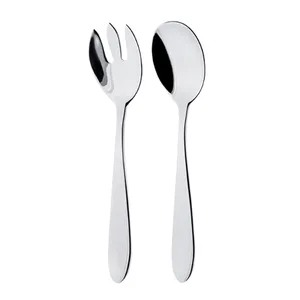 ست قاشق و چنگال ناب استیل مدل ورونا بسته 2 عددی