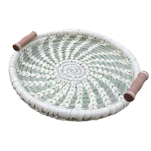 سینی حصیری مدل گندمی