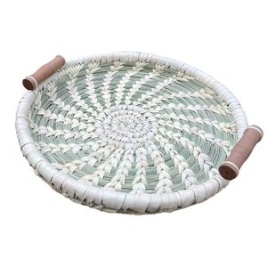 سینی حصیری مدل گندمی