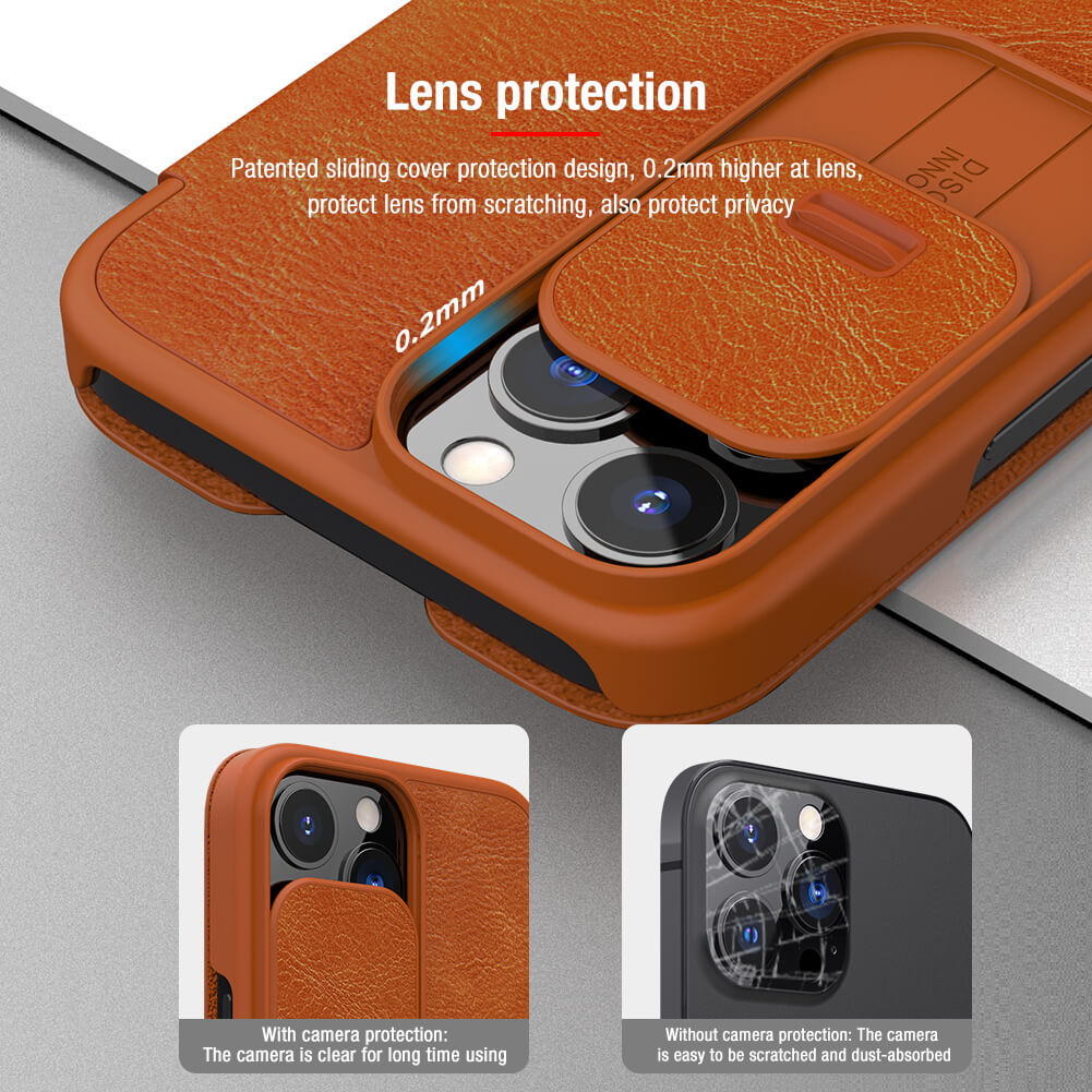 کیف کلاسوری نیلکین مدل Qin Pro Leather مناسب برای گوشی موبایل اپل iPhone 13 Pro Max