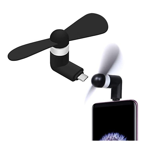 پنکه USB مدل USB-C بسته دو عددی