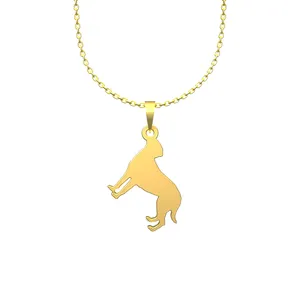 گردنبند طلا 18 عیار زنانه مدوپد مدل سگ کد J2-1-1223