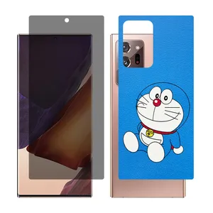 Glass Together model privacy glass screen protector suitable for Samsung Galaxy Note20 Ultra 5G mobile phone with cover sticker on the back of the phone