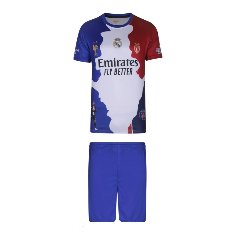 ست تی‌شرت و شلوارک ورزشی پسرانه مدل منتخب امباپه طرح 2026