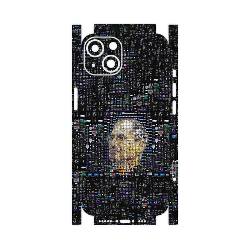 برچسب پوششی ماهوت مدل 2 Collage of Steve Jobs-FullSkin مناسب برای گوشی موبایل اپل iPhone 13