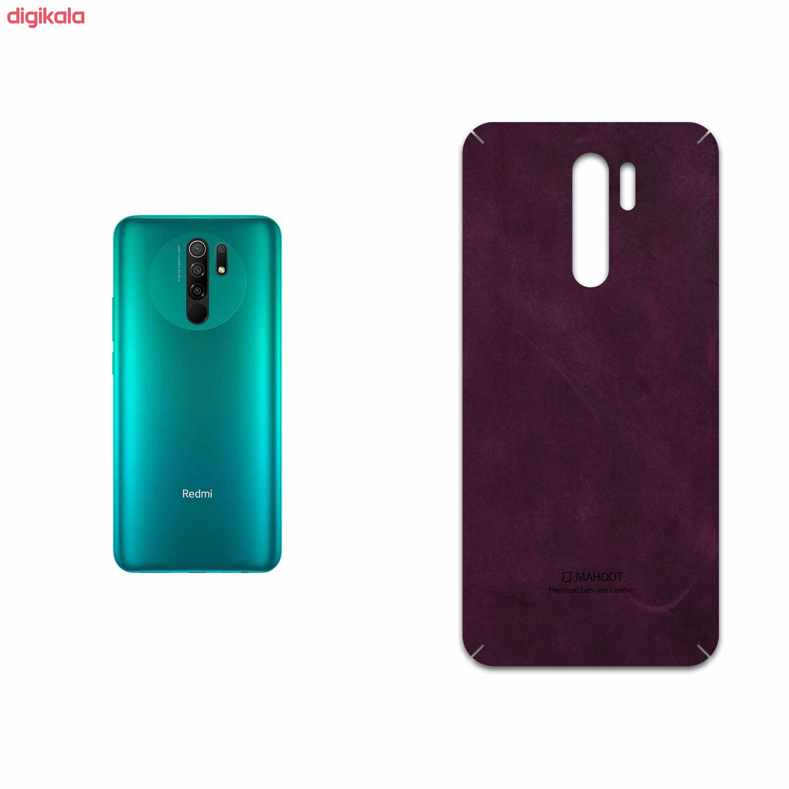 برچسب پوششی ماهوت مدل Red Violet Buffalo Leather مناسب برای گوشی موبایل شیائومی Redmi 9 main 1 1