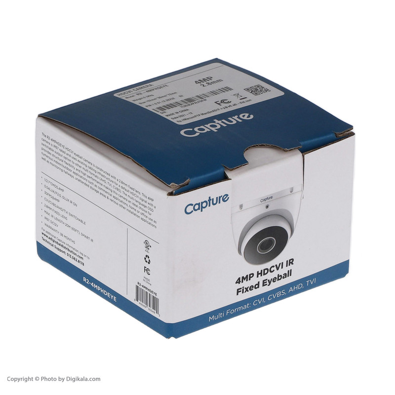 دوربین مداربسته آنالوگ کپچر مدل R2-4MPHDEYE