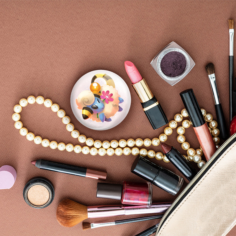 آینه جیبی خندالو مدل ماریپ انیمه پوکمون  کد 17349