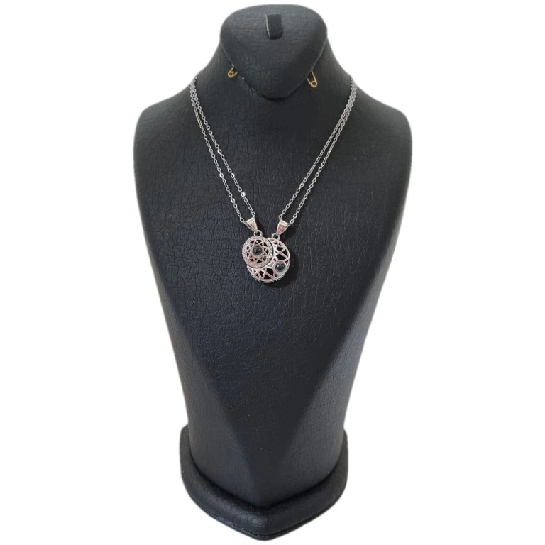 گردنبند مدل دوستت دارم به صد زبان دنیا بسته 2 عددی