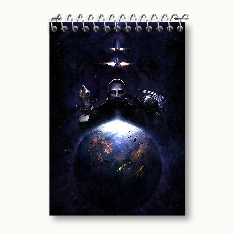 دفتر یادداشت 50 برگ خندالو مدل بازی مس افکت (Mass Effect) کد 31543