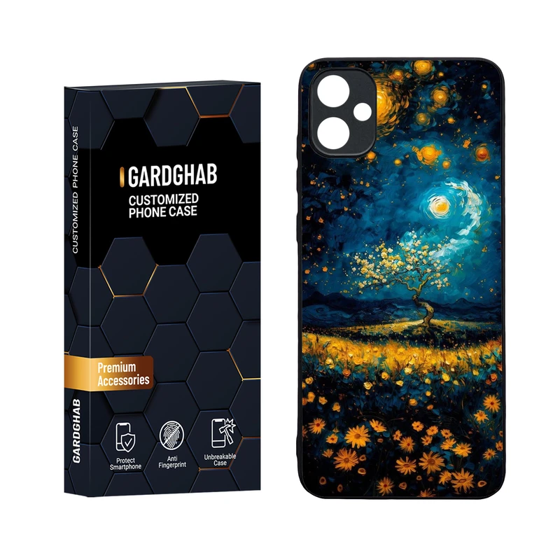 کاور گارد قاب مدل دورژله ای پشت گلس هنری مناسب برای گوشی موبایل سامسونگ Galaxy A05