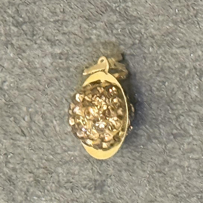 آویز گردنبند طلا 18 عیار زنانه دوست خوب طرح سواروسکی مدل DK0758