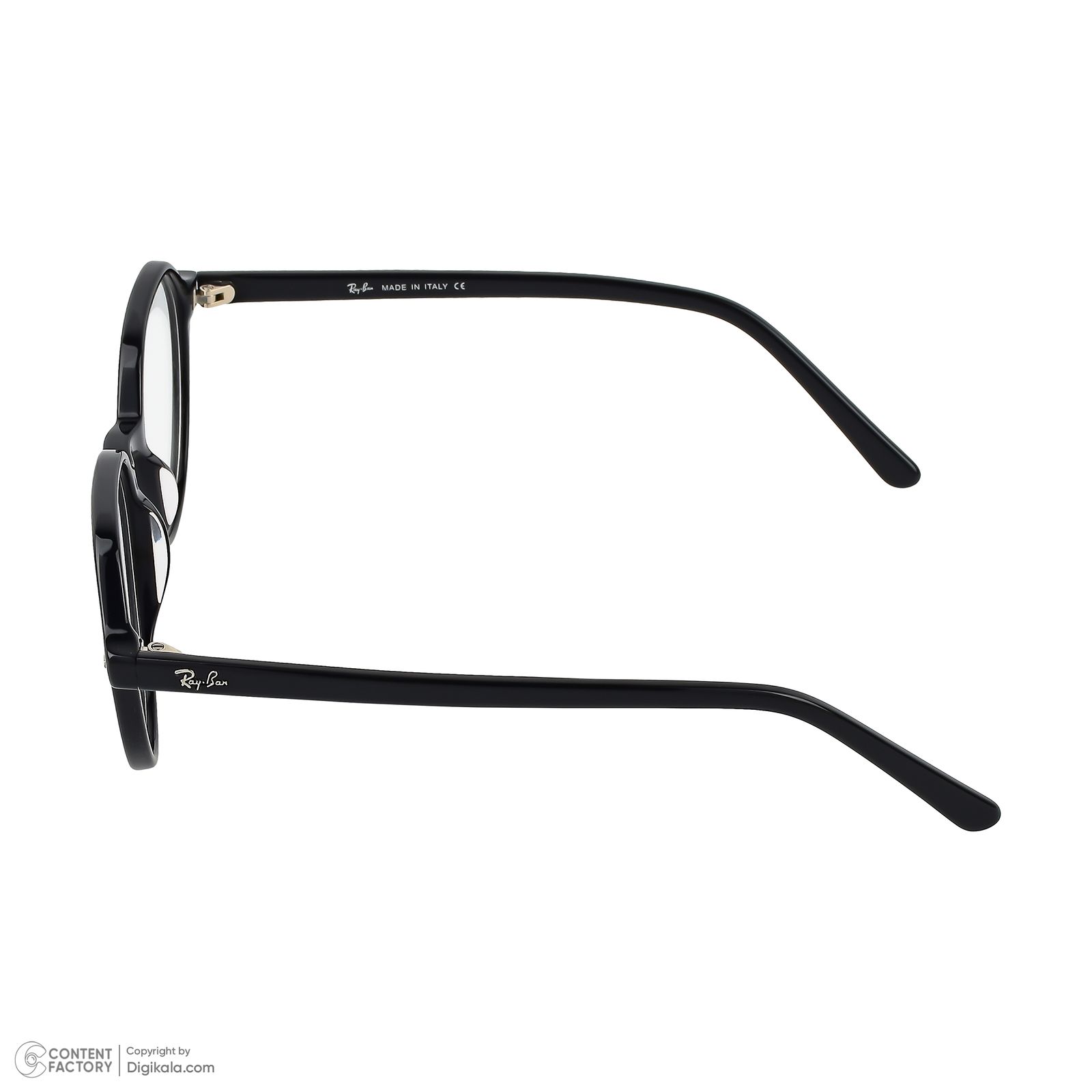 فریم عینک طبی گرد ری بن مدل 0RB5395-F-2000 مناسب برای صورت مربع، مستطیل، قلب و لوزی -  - 3