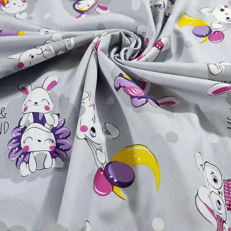 پارچه ملحفه مدل عروسکی ربیت کد 110