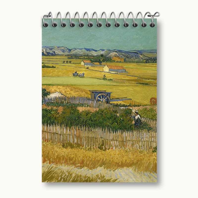 دفتر یادداشت 50 برگ خندالو مدل برداشت ونسان ونگوگ (Van Gogh) کد 36788