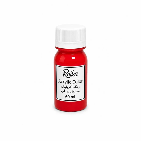 رنگ اکریلیک رایکا کد ۱۲ حجم ۶۰ میلی لیتر