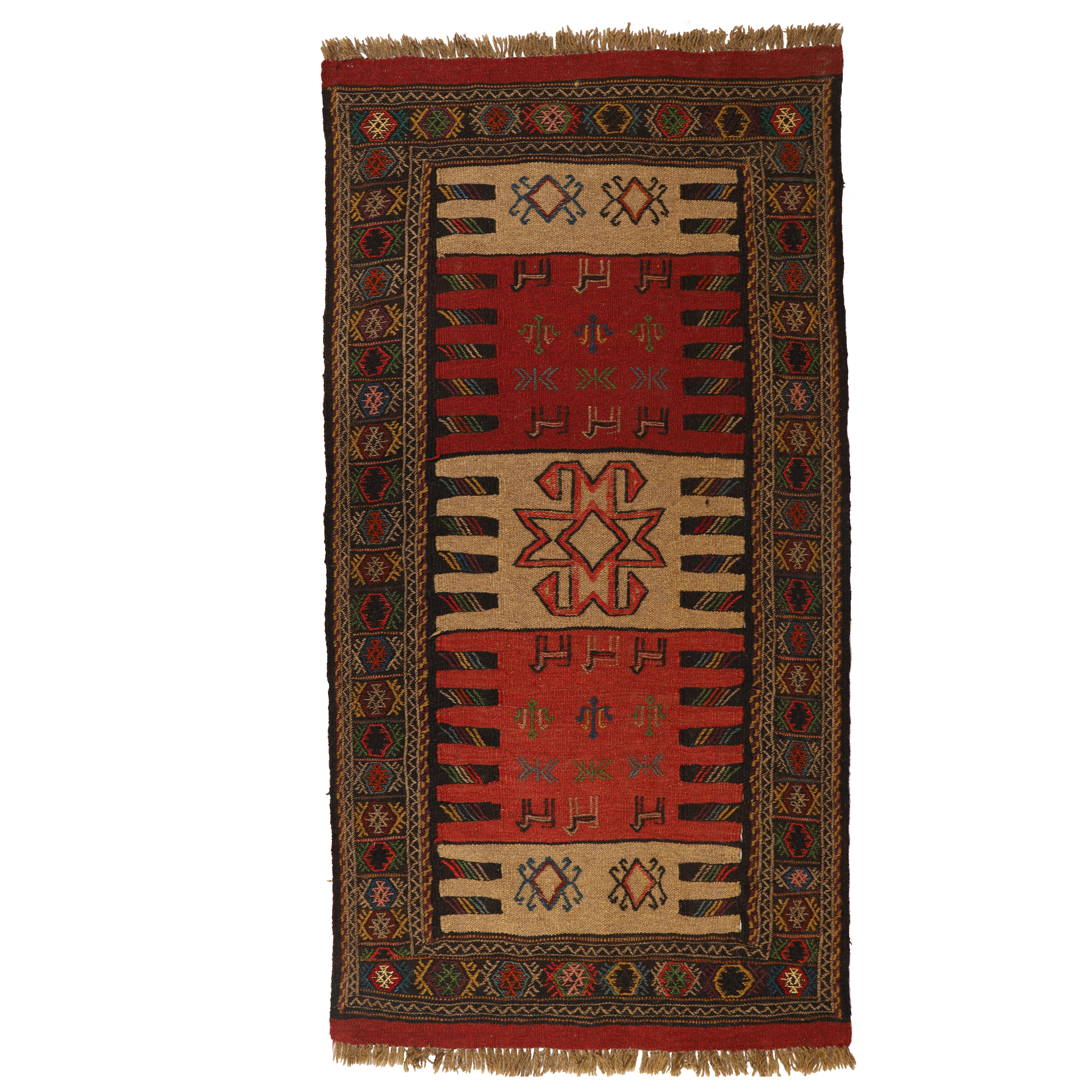 گلیم دستبافت دومتری کد 140470