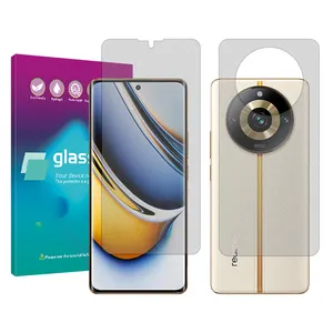 Glass Pro Resistant model matte Screen protector suitable for Realme 11 Pro Plus mobile phone along with the phone back protector