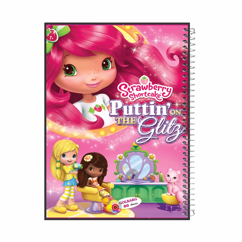 دفتر مشق 80 برگ گلبرگ طرح دختر توت فرنگی کد 8010011