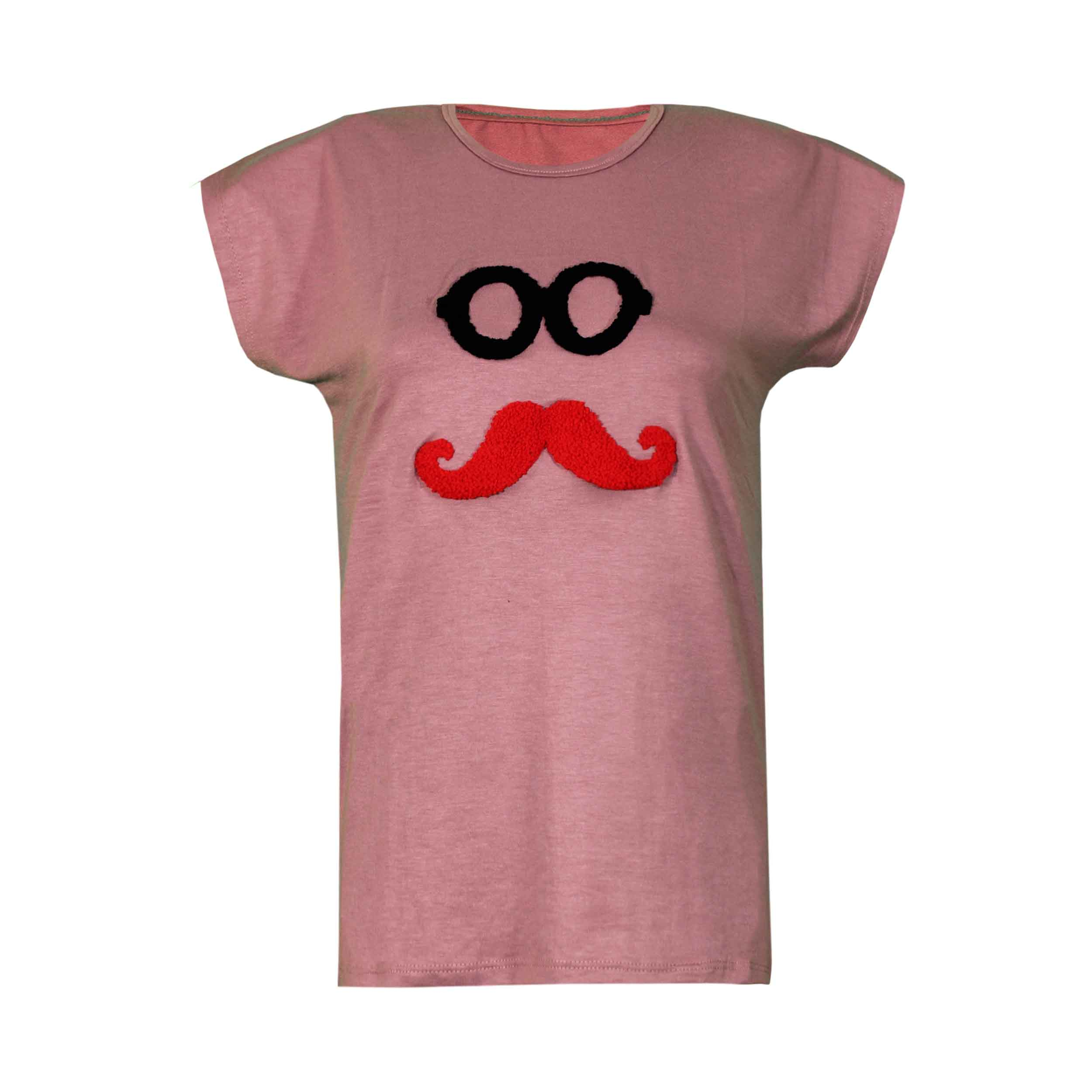 تی شرت آستین کوتاه زنانه مدل سیبیل 26