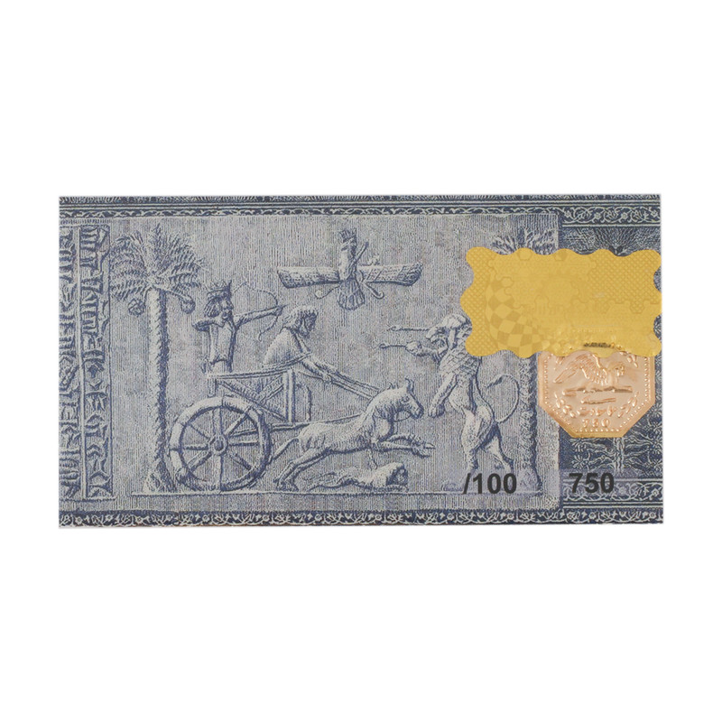 شمش طلا 18 عیار گالری تاج آبادی مدل همای سعادت T-0.100