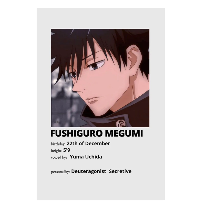 پوستر مدل مگومی فوشیگورو طرح انیمه جوجوتسو کایسن Jujutsu Kaisen کد 337