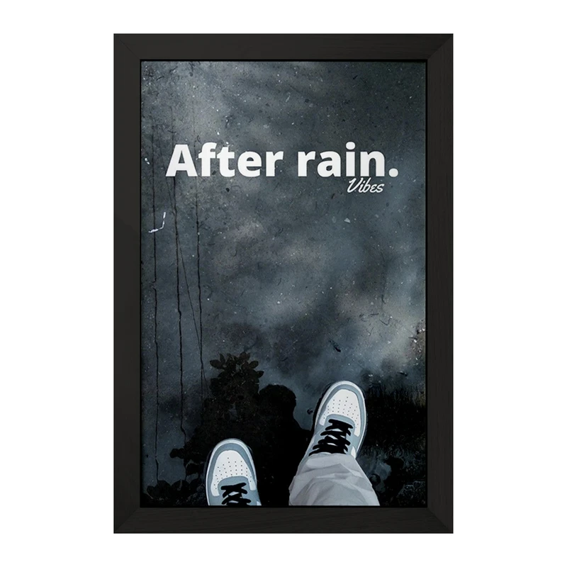 تابلو خندالو مدل After Rain کد F1123